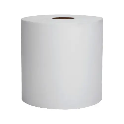 Hand Towel Roll, White, 8-In. x 400-Ft   pack of 6