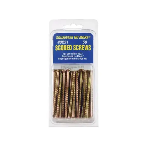 Scored Screws No. 8 X 3" L Square Bugle Head Zinc-Plated Scored Screws No. 8 X 3" L Square Bugle Head Zinc-Plated