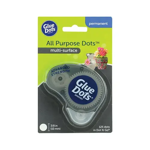 Double-Sided Adhesive Dispenser Advanced Strength Permanent Bond Glue 125 pc Clear