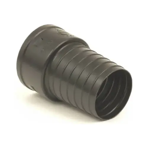 Corrugated-to-Clay Pipe Adapter 3" Snap T X 3" D Snap Polyethylene 4" Corrugated-to-Clay Pipe Ad Black
