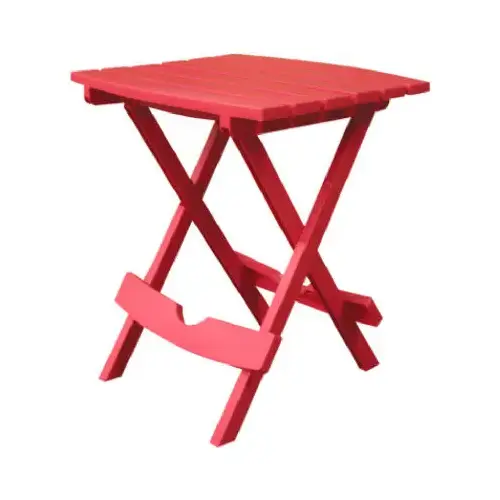 Side Table Quik-Fold Cherry Red Rectangular Resin Folding Cherry Red Side Table Quik-Fold Cherry Red Rectangular Resin Folding Cherry Red