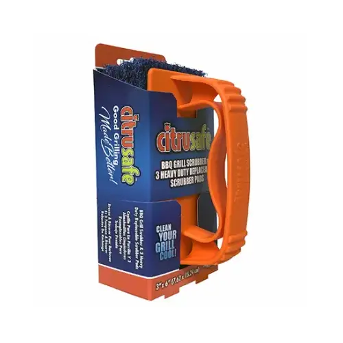 Grill Scrubber CitruSafe 6" H X 3" L Multicolor Multicolored