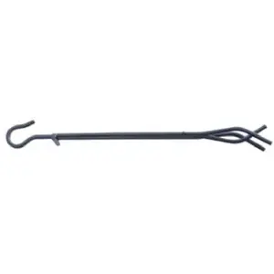 PANACEA 15349 Fireplace Tongs Open Hearth Black Matte Steel Matte