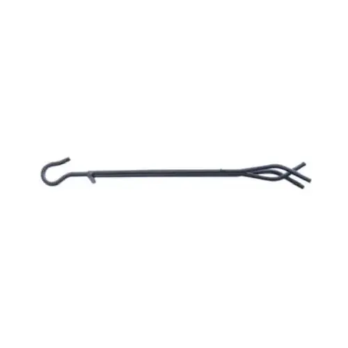 Fireplace Tongs Open Hearth Black Matte Steel Matte