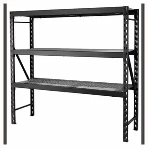 Edsal 7224PRBWWD3 Shelving Unit Muscle Rack 72" H X 77" W X 24" D Steel Black