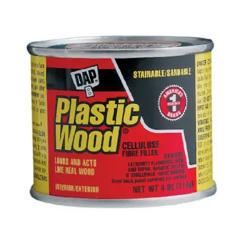 Plastic Wood Wood Filler, Paste, Strong Solvent, Golden Oak, 4 oz Plastic Wood Wood Filler, Paste, Strong Solvent, Golden Oak, 4 oz