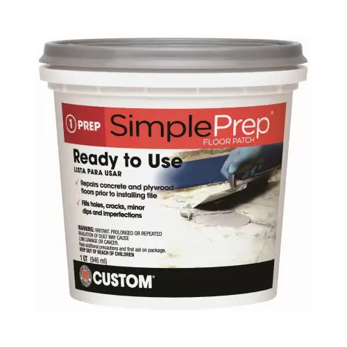 Pre Mixed Floor Patch, 1 qt Pail Gray Pre Mixed Floor Patch, 1 qt Pail Gray