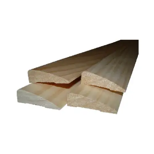 Ranch Base Moulding, 96 in L, 3-1/4 in W, 7/16 in Thick, Solid Pine - pack of 4 Ranch Base Moulding, 96 in L, 3-1/4 in W, 7/16 in Thick, Solid Pine - pack of 4