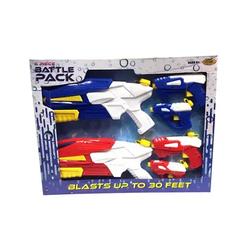 Water Gun Set Battle Pack Assorted Plastic Assorted Water Gun Set Battle Pack Assorted Plastic Assorted