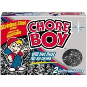 Chore Boy 10811435002180 Scrubber Heavy Duty For All Metal Surfaces 1-7/16" L Silver