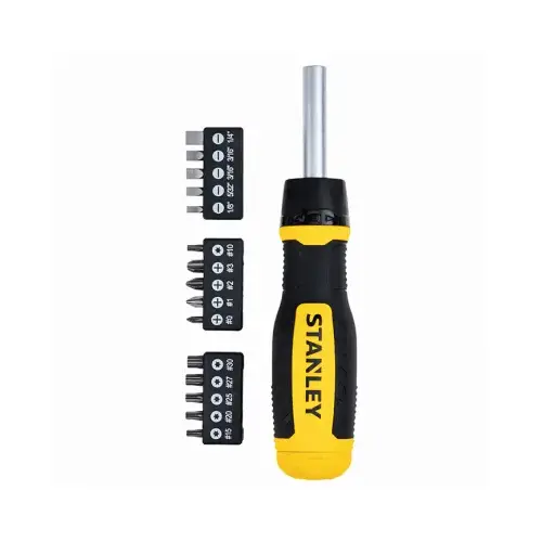 Ratcheting Screwdriver Set Assorted Black/Yellow Ratcheting Screwdriver Set Assorted Black/Yellow