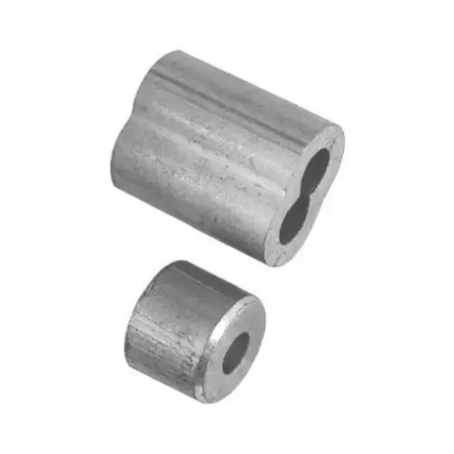 Ferrule and Stop Aluminum 520 lb. cap. Silver Ferrule and Stop Aluminum 520 lb. cap. Silver