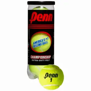 Penn 521001 Championship Tennis Balls, Extra-Duty   pack of 3 Yellow
