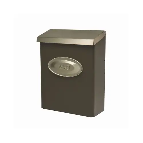 Mailbox Gibraltar es Designer Classic Galvanized Steel Wall Mount Venetian Bronze Powder Coated Mailbox Gibraltar es Designer Classic Galvanized Steel Wall Mount Venetian Bronze Powder Coated