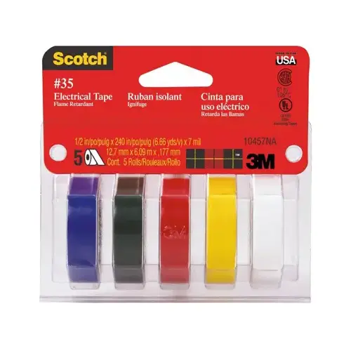 Electrical Tape Kit, PVC Backing - pack of 125 Electrical Tape Kit, PVC Backing - pack of 125