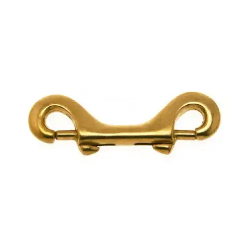 Double Ended Bolt Snap Polished Bronze 3-13/32" L Polished - pack of 10
