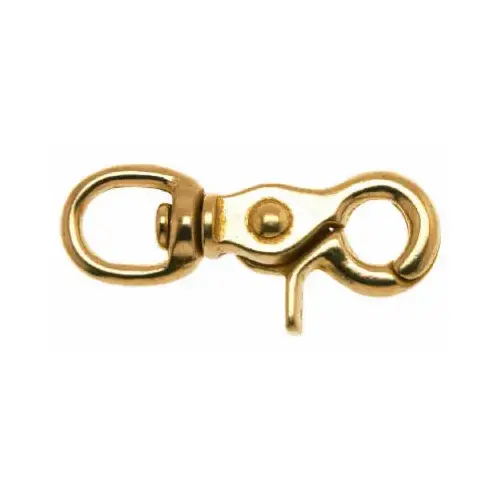 Trigger Snap 1/2" D X 2-1/2" L Polished Bronze 40 lb Polished