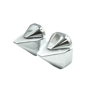 CRL DL631CH Polished Chrome Adjustable Shelf Clamp Pair