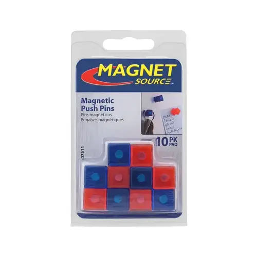 Magnetic Push Pins .625" L X .5" W Assorted Assorted Magnetic Push Pins .625" L X .5" W Assorted Assorted