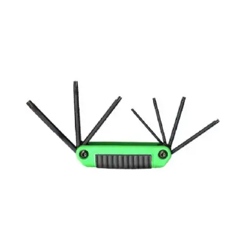Tamper Resistant Torx Hex Key Set Ergo-Fold Assorted Fold-Up Green Tamper Resistant Torx Hex Key Set Ergo-Fold Assorted Fold-Up Green