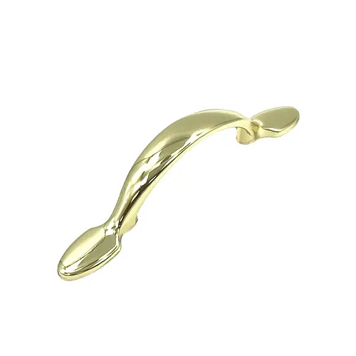 3" (76 mm) Center to Center Allison Value Cabinet Pull Bright Brass Finish 3" (76 mm) Center to Center Allison Value Cabinet Pull Bright Brass Finish
