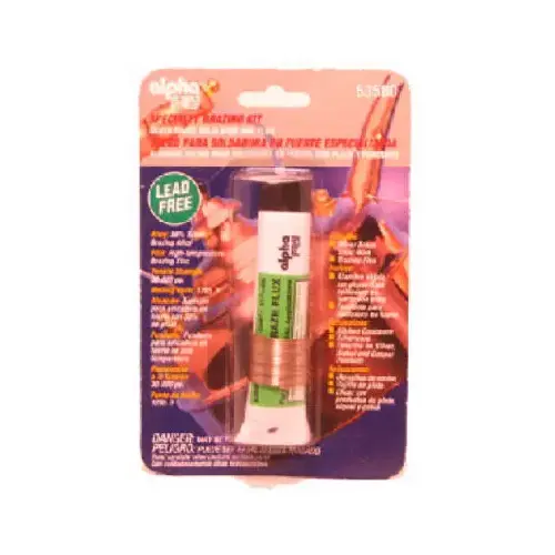 Specialty Brazing Kit 0.2 oz Lead-Free 0.02" D Silver-Bearing Alloy