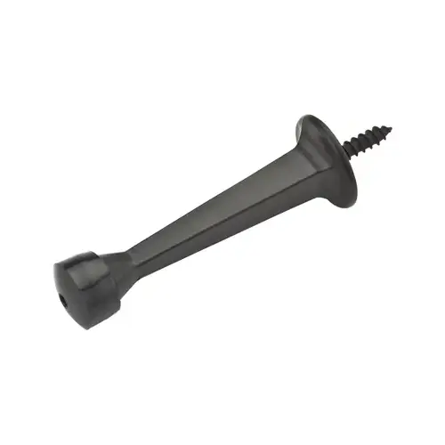 Door Stop, 1 in Dia Base, 3 in Projection, Die-Cast Zinc/Plastic/Rubber, Oil-Rubbed Bronze Satin Nickel - pack of 5 Door Stop, 1 in Dia Base, 3 in Projection, Die-Cast Zinc/Plastic/Rubber, Oil-Rubbed Bronze Satin Nickel - pack of 5