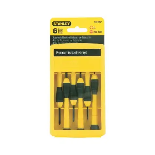 Multi-Bit Mini Screwdriver Assorted in. Black/Yellow