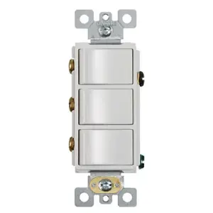 Broan-NuTone P3RW 3-Function Rocker Switch Wall Control for Bathroom Exhaust Fan White
