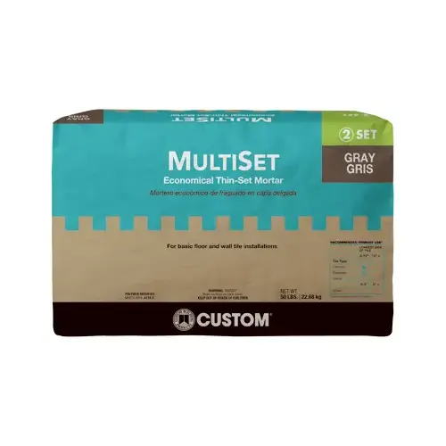 Multi-Set Modified Thin-Set Mortar, Gray, 50 Lbs.
