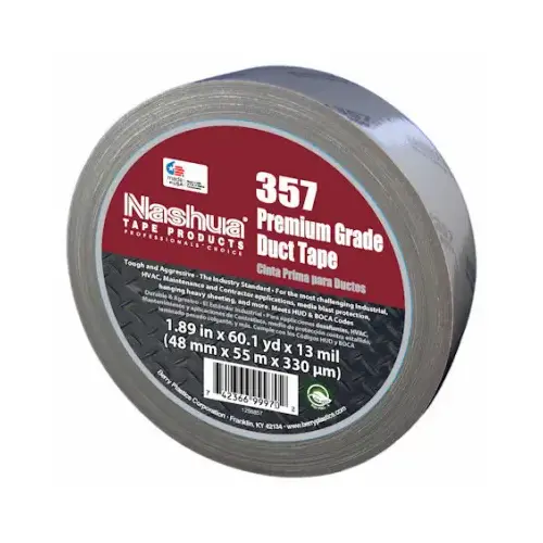 HVAC Duct Tape, Gray, 1.89-In. x 60-Yds.