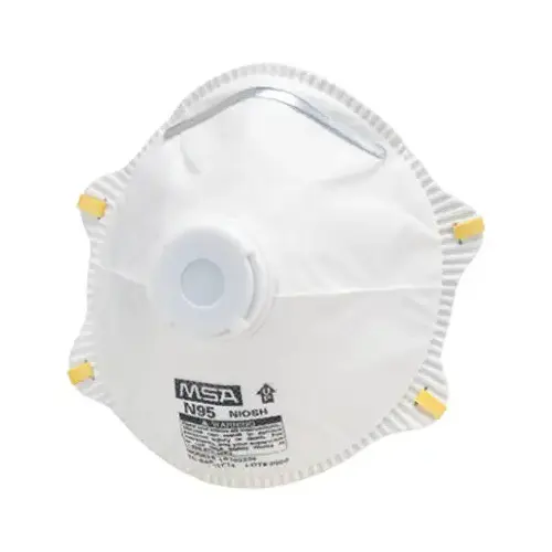 Disposable Dust Respirator with Exhalation Valve, One-Size Mask, N95 Filter Class, White
