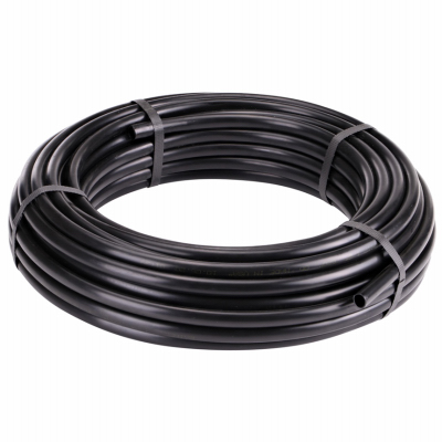 Raindrip 052010P Drip Watering Hose, 0.62 in ID, 100 ft L, Polyethylene, Black