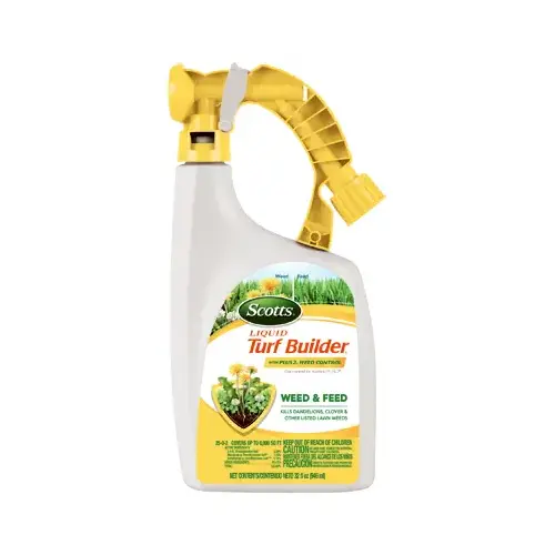 Turf Builder Weed Killer, Liquid, Spray Application, 32 oz Amber Turf Builder Weed Killer, Liquid, Spray Application, 32 oz Amber