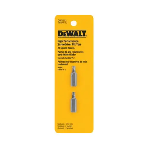 Screwdriver Bit, #1 Drive, Square Recess Drive, 1/4 in Shank, Hex Shank, 1 in L, Steel Pair Zinc Phosphate Screwdriver Bit, #1 Drive, Square Recess Drive, 1/4 in Shank, Hex Shank, 1 in L, Steel Pair Zinc Phosphate