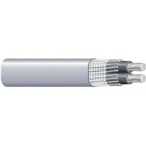 Southwire 13088002 Service Entrance Cable, 3 -Conductor, Aluminum Conductor, PVC Insulation, Gray Sheath, 600 V