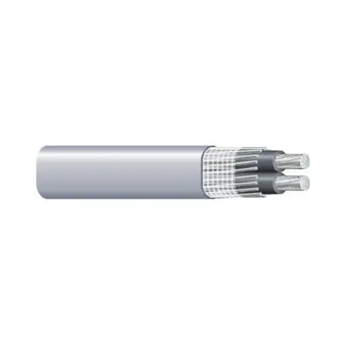 Service Entrance Cable, 3 -Conductor, Aluminum Conductor, PVC Insulation, Gray Sheath, 600 V