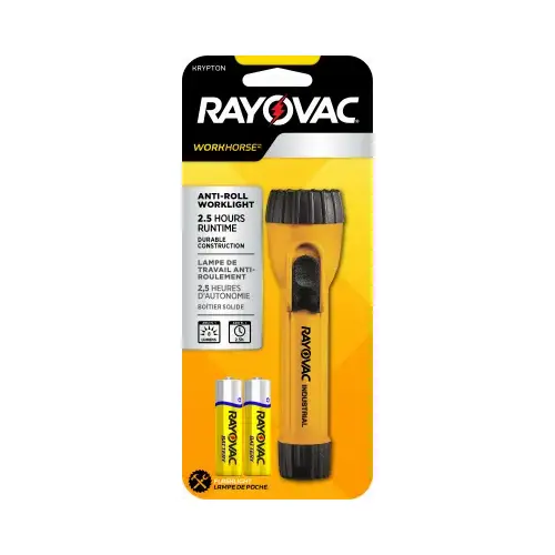 Flashlight Workhorse 10 lm Yellow Krypton AA Battery Yellow Flashlight Workhorse 10 lm Yellow Krypton AA Battery Yellow