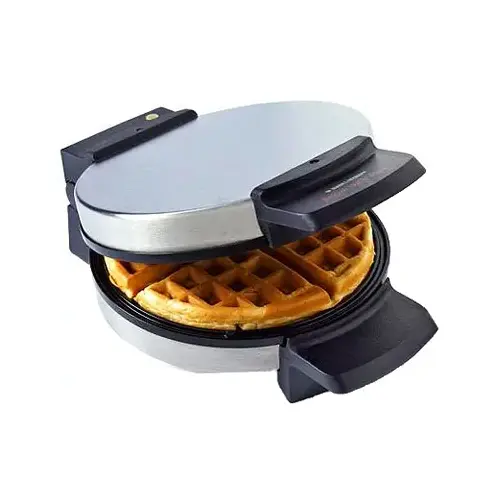 Belgian Waffle Maker Brushed Silver Stainless Steel Brushed Belgian Waffle Maker Brushed Silver Stainless Steel Brushed