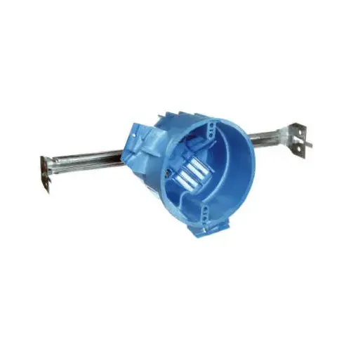 Ceiling Box, 4 in W, 4 in D, 3 in H, 1 -Gang, Polycarbonate, Blue Ceiling Box, 4 in W, 4 in D, 3 in H, 1 -Gang, Polycarbonate, Blue