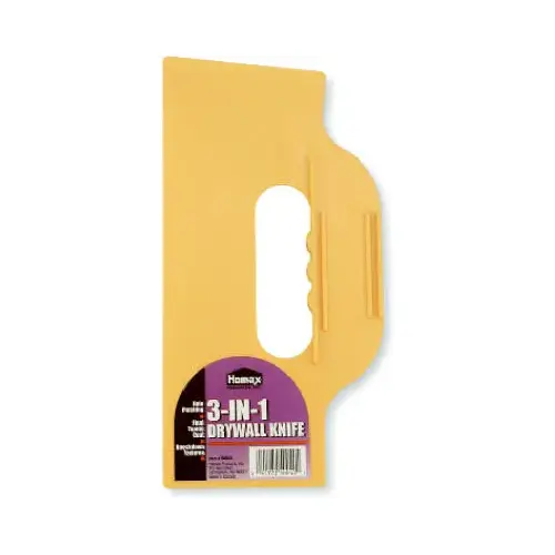 Knife, 10 in W Blade, Polystyrene Blade, Three-Edge Blade