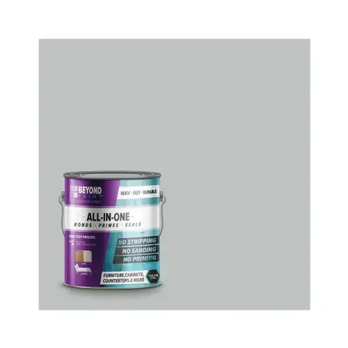 All-In-One Paint Matte Soft Gray Water-Based Exterior and Interior 32 g/L 1 gal Soft Gray - pack of 2 All-In-One Paint Matte Soft Gray Water-Based Exterior and Interior 32 g/L 1 gal Soft Gray - pack of 2