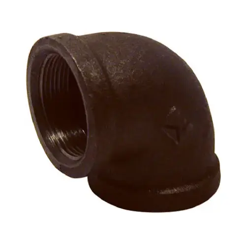1/2 In. 90 Deg. Malleable Black Iron Elbow (1/4 Bend) 1/2 In. 90 Deg. Malleable Black Iron Elbow (1/4 Bend)
