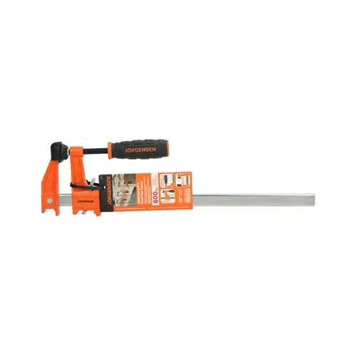 Bar Clamp, 600 lb, 12 in Max Opening Size, 2-1/2 in D Throat, Steel Body Bar Clamp, 600 lb, 12 in Max Opening Size, 2-1/2 in D Throat, Steel Body
