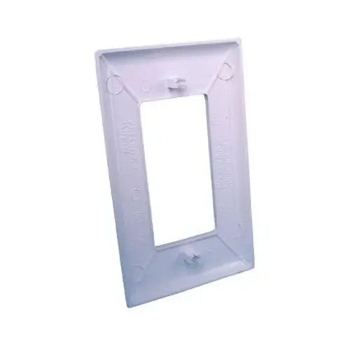 Wallplate, Plastic, White Wallplate, Plastic, White