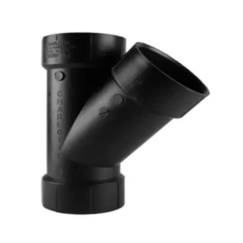 ABS/DWV Wye, Black, 2-In. ABS/DWV Wye, Black, 2-In.