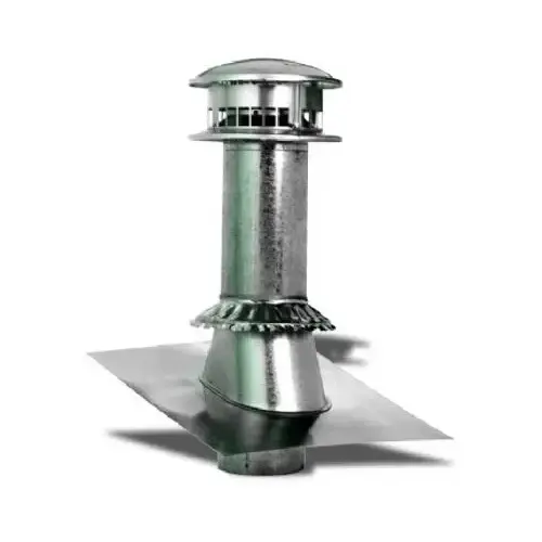 Gas Vent Termination Kit, Round, Type B, 6-In., 4-Pc.