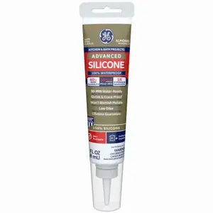HENKEL GE PRODUCTS 2816708 Advanced Silicone 2 Kitchen & Bath Sealant, Almond, 2.8-oz. Squeeze Tube