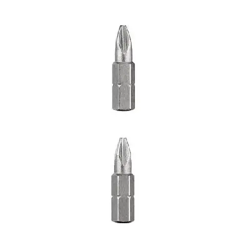 Insert Screwdriver Bit, #2 Drive, Phillips Drive, Steel - pack of 100 Insert Screwdriver Bit, #2 Drive, Phillips Drive, Steel - pack of 100