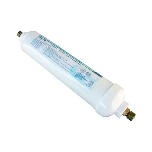 Inline Carbon Ice Maker Furnace Filter, 1/4-In. OD Compression Fittings, 10-In.
